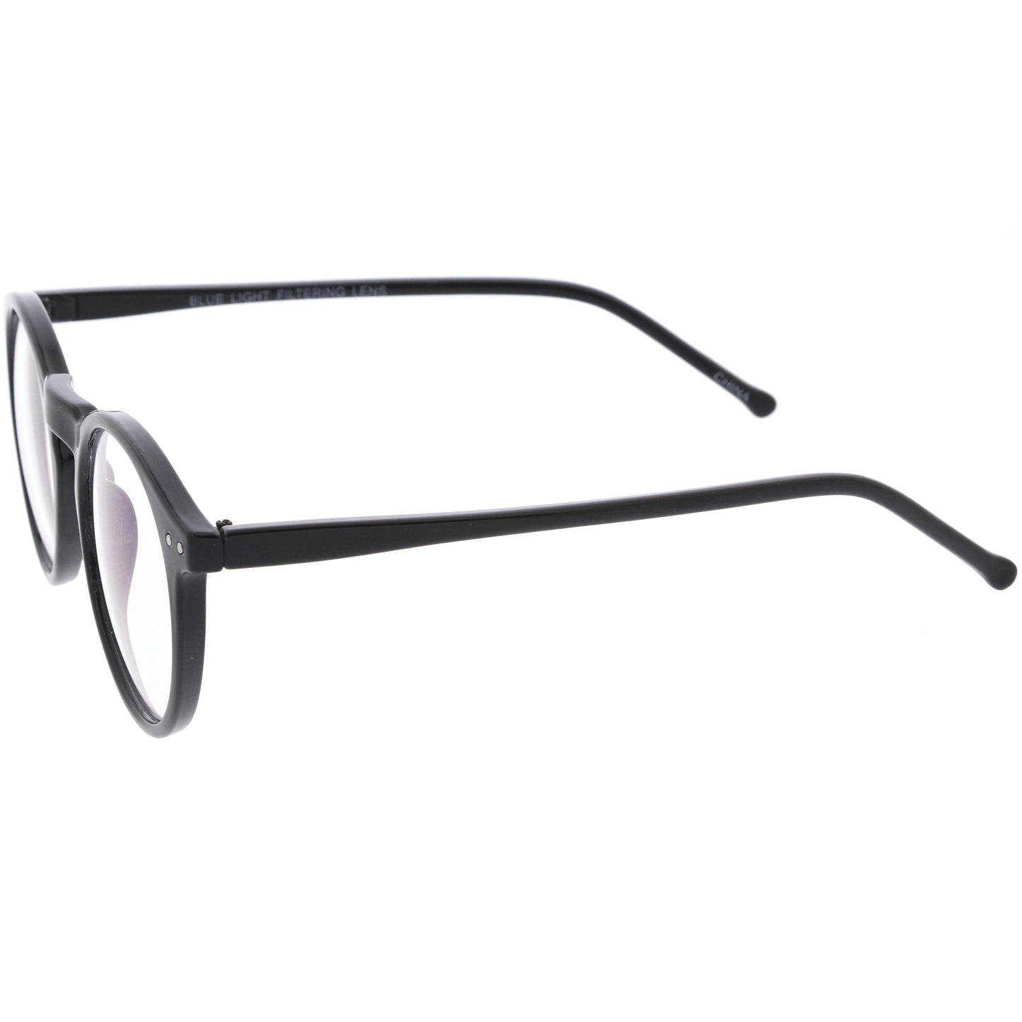 Retro P3 Shaped Clear Lens Blue Light Blocking Glasses D158