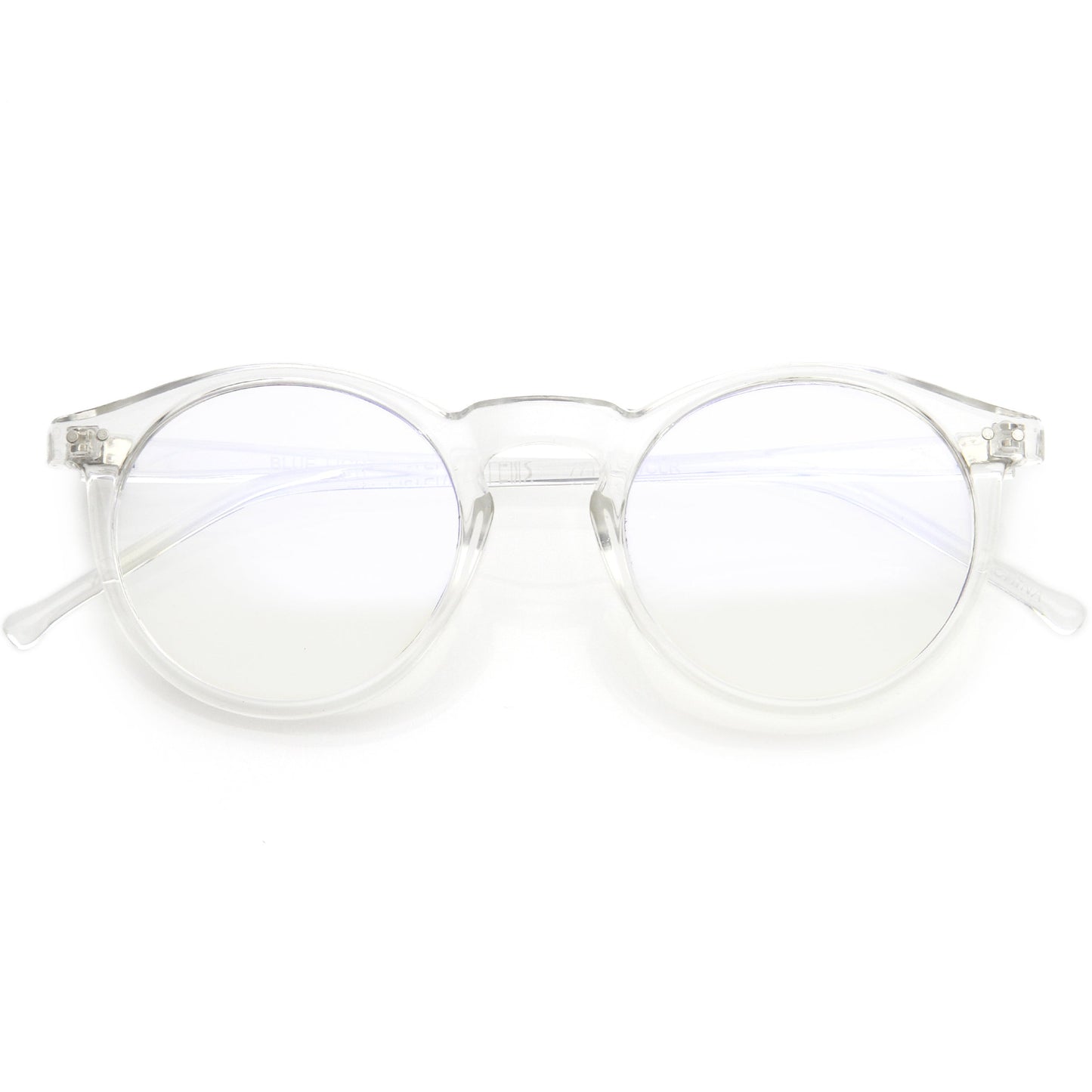 Retro P3 Shaped Clear Lens Blue Light Blocking Glasses D158