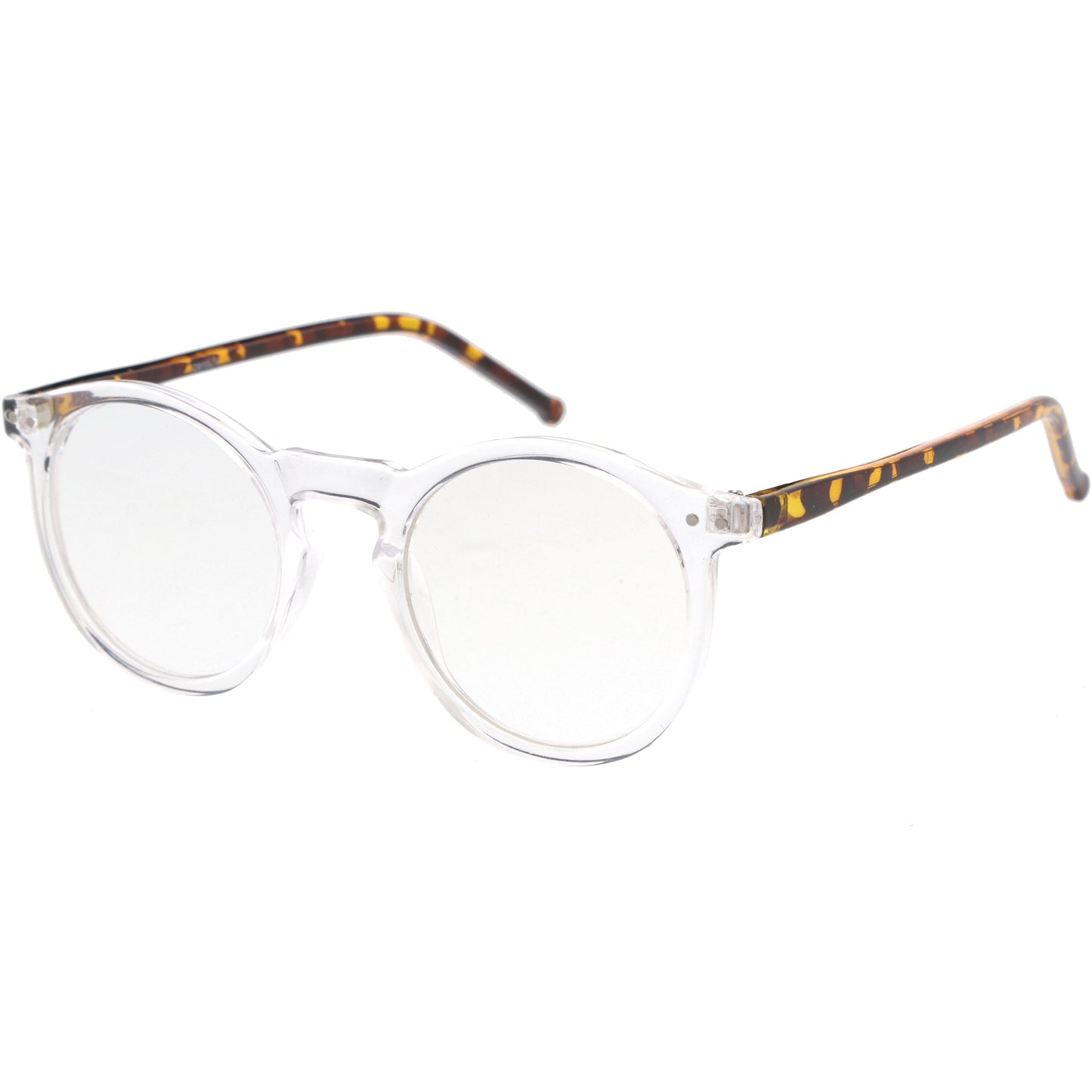 Retro P3 Shaped Clear Lens Blue Light Blocking Glasses D158