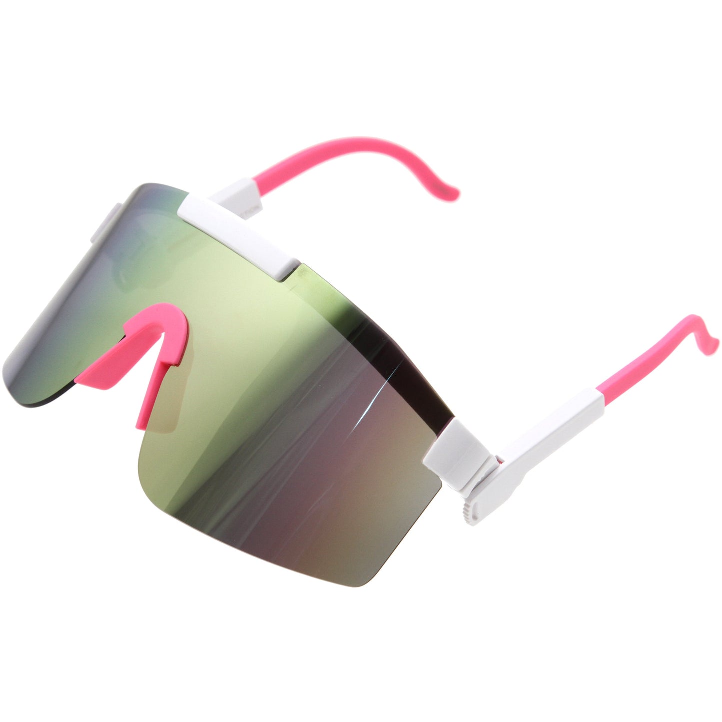 Adjustable Futuristic Side Panel Cyberpunk Monoblock Shield Sunglasses D266